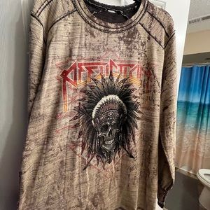 XXL Mens reversible thermal Affliction shirt